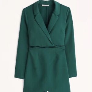 Green Abercrombie blazer dress NWT
